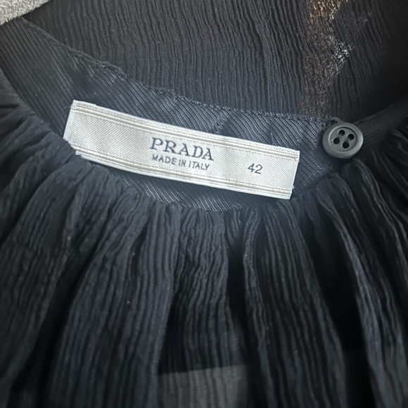 Vintage Sheer Silk Prada Top / 42 - Picture 2 of 5